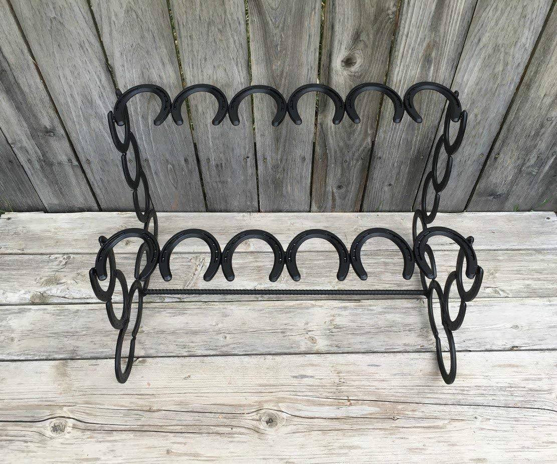 Premium Horseshoe Boot Rack - Heavy Duty Shoe Organizer for Entryway, Mudroom & Garage - Rustic Western Decor for Cowboy Boots & Work Boots Storage (Perfect for Farmhouse, Ranch & Equestrian Homes)