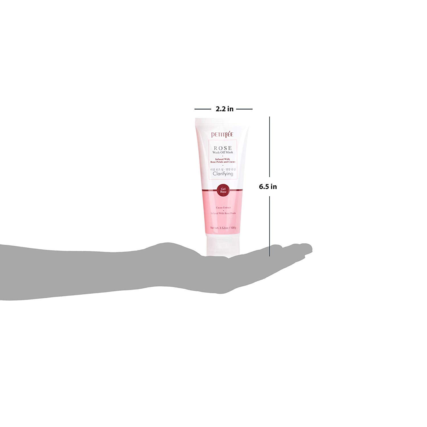 Petitfee Rose Wash Off Mask with Antioxidants & Vitamins - Collagen Boosting, Dark Spot Reducing Facial Mask with Rose Extracts for Youthful Skin (3.52 oz) | Perfect for Nighttime Skincare Routine & Spa Day Self-Care
