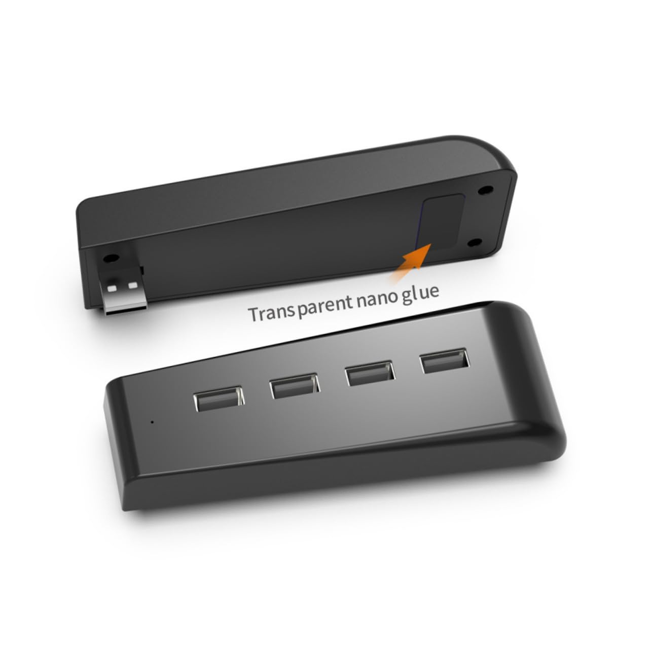 Mikikit 4-Port USB 2.0 Hub - High-Speed Data Transfer & Fast Charging - Plug & Play USB Expander for Laptop, PC, Mac - Perfect for Gaming, Office Work & Home Use