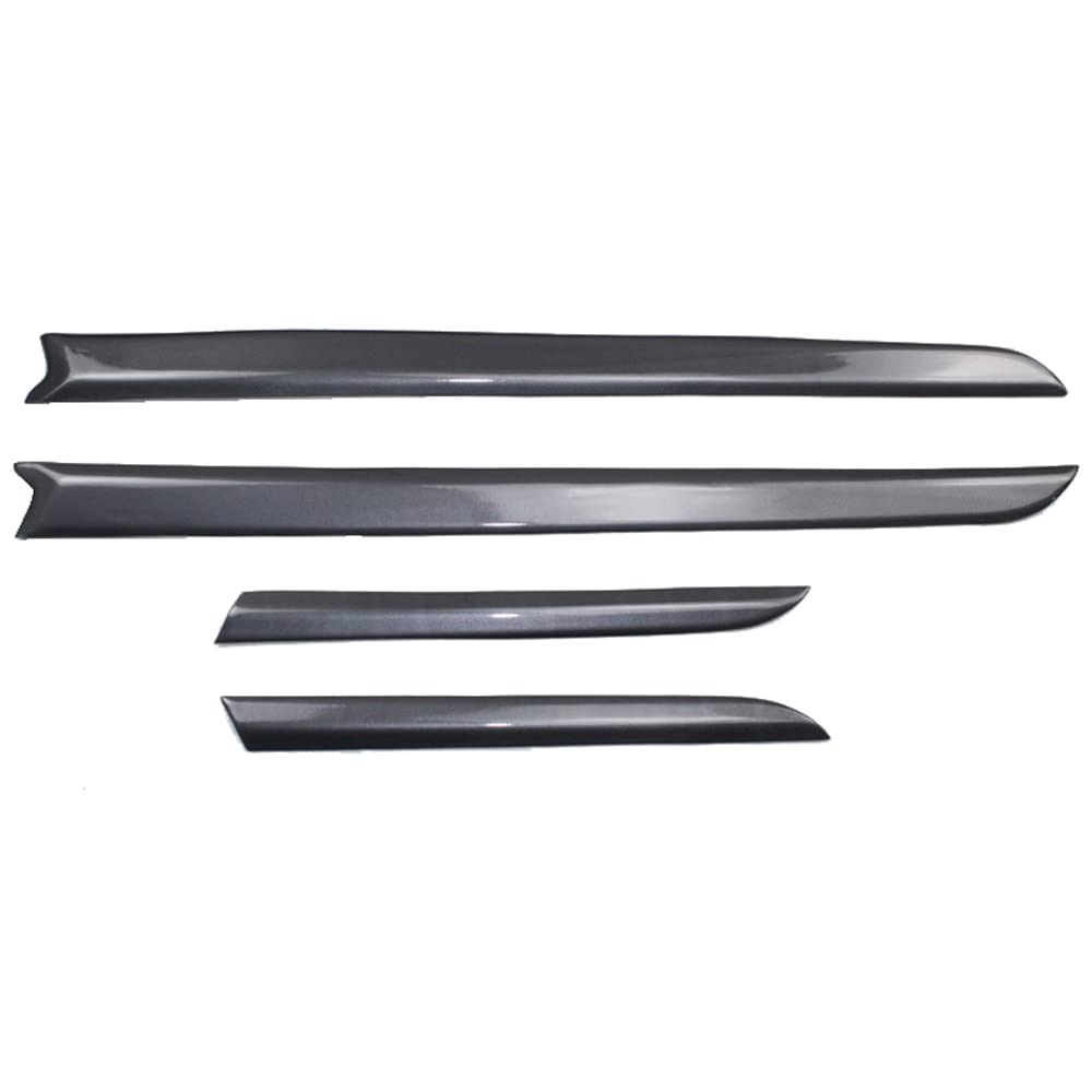 HIGH FLYING ABS Carbon Fiber Style Inner Door Decoration Strips for Mitsubishi Lancer 2008-2017 - 4pcs Car Interior Accessories - Upgrade Your Ride's Style & Protection for Daily Commute & Road Trips