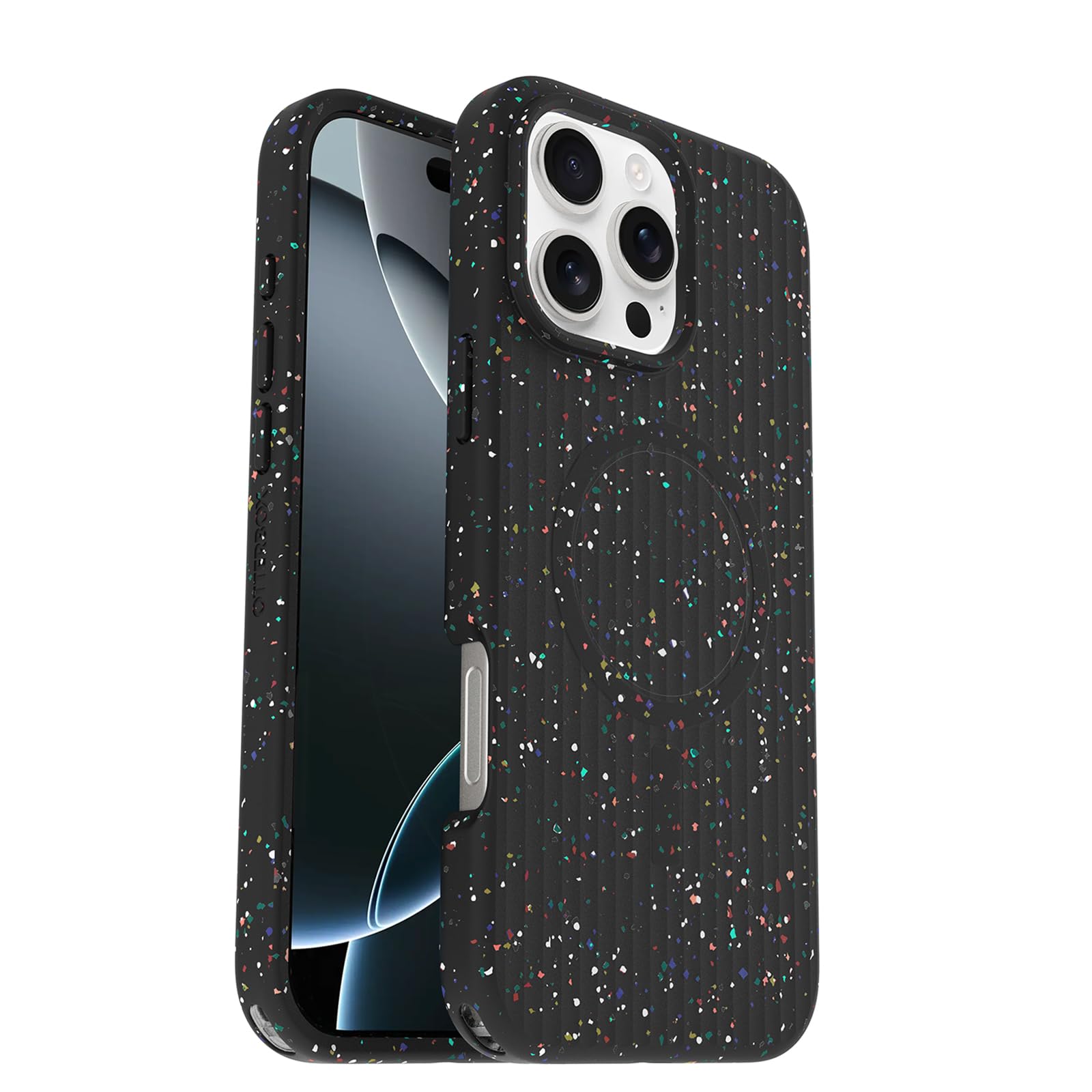 OtterBox Core Series MagSafe Case for iPhone 16 Pro Max - Carnival Night Black | Shockproof Rubber Design with Smooth Finish | Raised Camera Bumpers & Screen Protection | Perfect for Daily Use, Outdoor Activities & Travel Protection