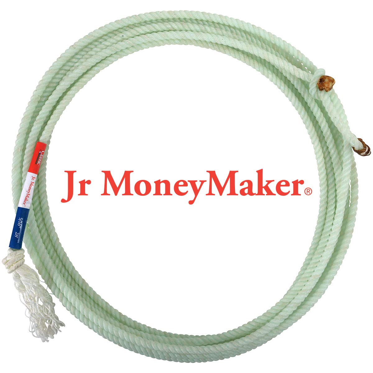 Classic Rope Jr. MoneyMaker Kid 3 Strand Soft Lay Rope - Premium Soft Braided Rope for Kids Playground, Backyard Games & Outdoor Activities