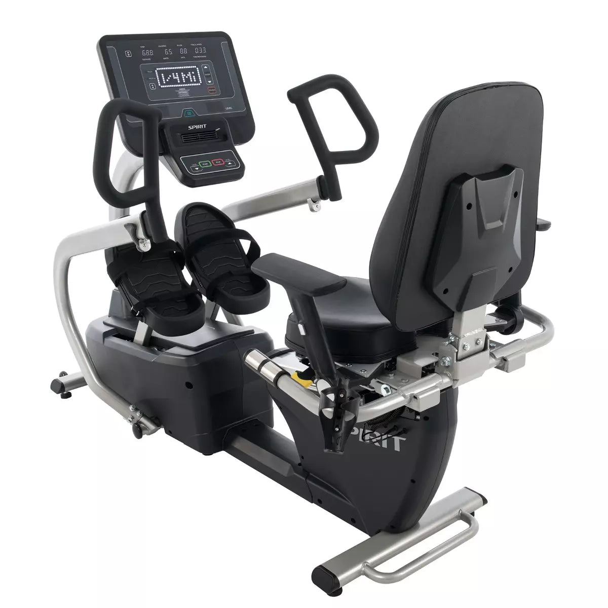 Spirit Fitness CRS800S Recumbent Stepper with Swivel Seat - Low Impact Cardio Machine for Home Gym, Seniors & Physical Therapy - Compact Exercise Equipment for Small Spaces