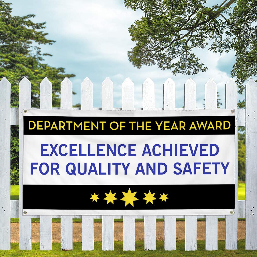 Premium Vinyl Banner 48x96 Inches - Heavy Duty, Weatherproof, 8 Grommets for Outdoor Business Signs | Ideal for Yard, Industrial, Safety & Award Displays | Multiple Sizes Available