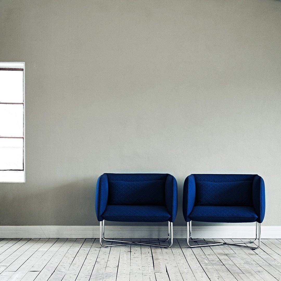 Busk Hertzog Groove Chair - Modern Lounge Chairs with Softline Comfort for Living Room, Patio & Office Relaxation