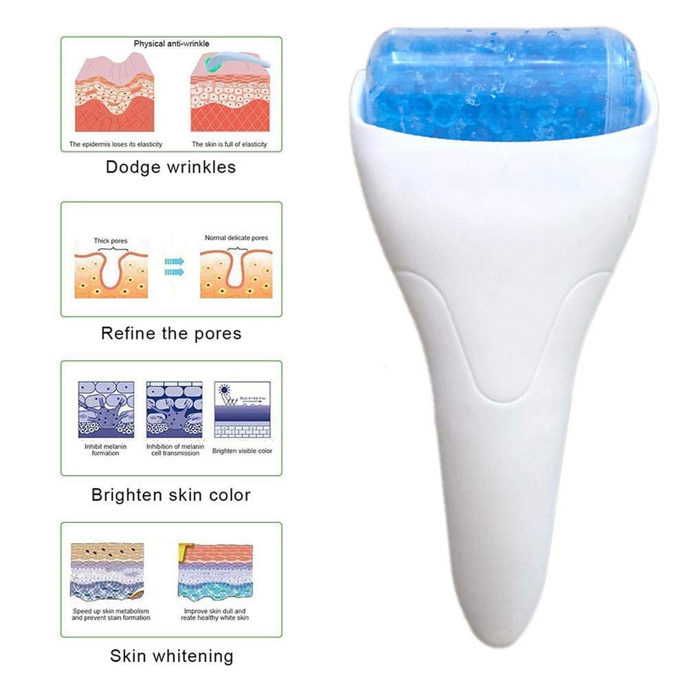 Jiya Enterprise Ice Roller for Face - Cooling Facial Massage Tool for Skin Lifting & Wrinkle Prevention | Beauty Skin Care Device for Puffiness Relief & Glowing Skin | Perfect for Morning Routine & Post-Workout Recovery