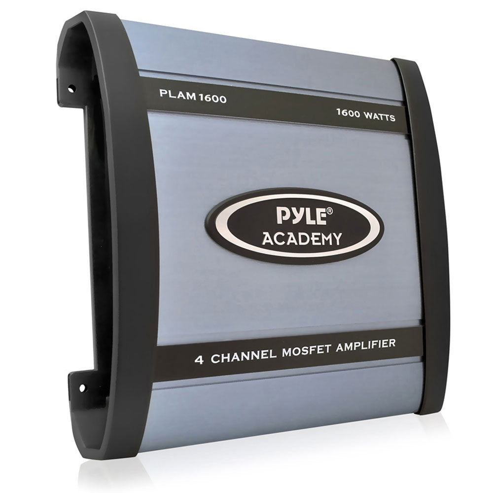 4 Channel Bridgeable Car Amplifier 1600W - High Power Audio System for Cars, Trucks & SUVs - Perfect for Enhanced Bass & Clear Sound on Road Trips & Daily Commutes