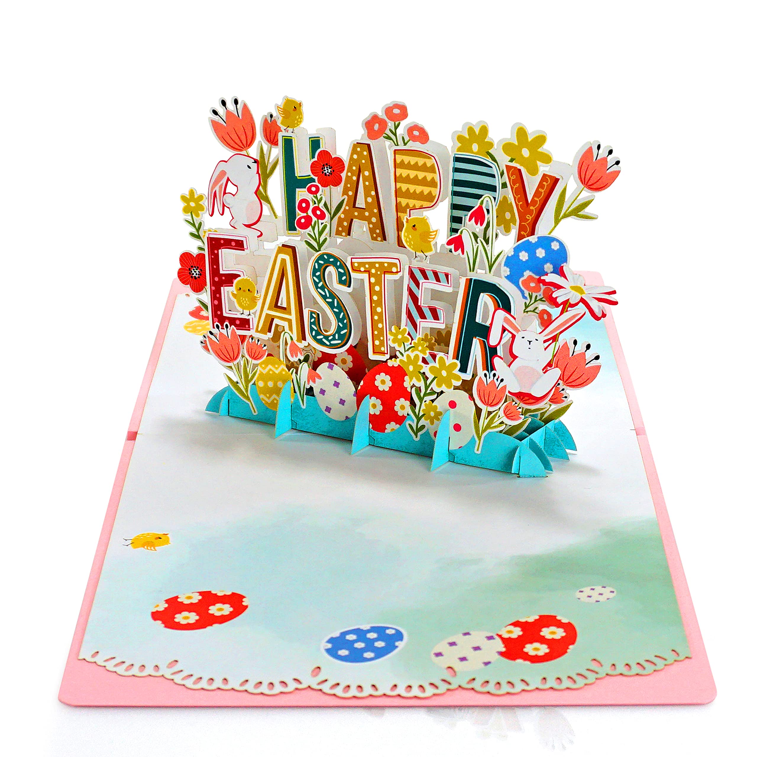Easter Pop Up Greeting Card - 3D Happy Easter Card for Kids & Adults | Perfect for Easter Gifts, Party Favors & Holiday Decorations