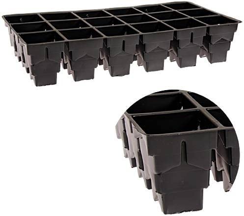 **25-Pack Propagation Trays with 18 Cells Each (4-Inch Depth) - Ideal for Seed Starting, Plant Cloning & Greenhouse Gardening**