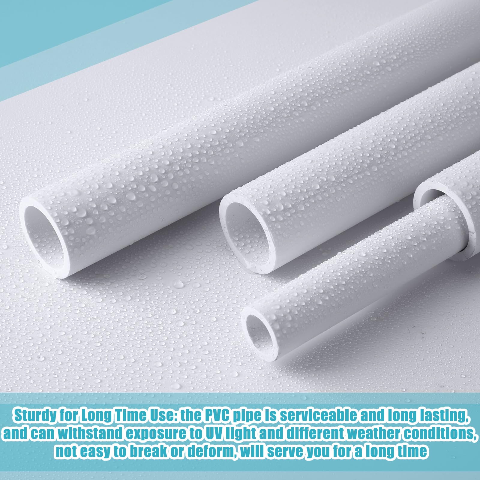 20 Pcs White PVC Pipe Sch40 Furniture Grade for DIY Projects - 1 Inch x 4 Ft - Perfect for Home, Greenhouse, Garden, Farm & Workshop Use