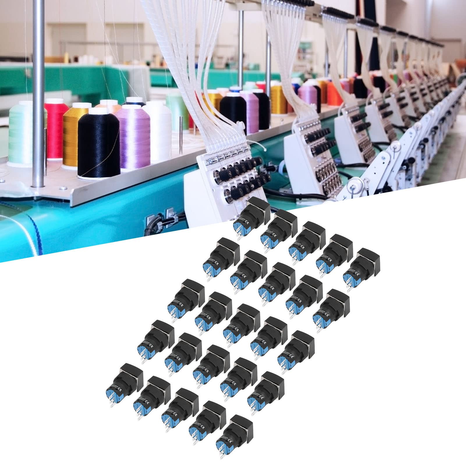 2-Position Square Key Selector Switch for Machine Tools - Durable Industrial Switch for Textiles & Light Industry Applications - Perfect for Control Panels & Equipment Safety Systems