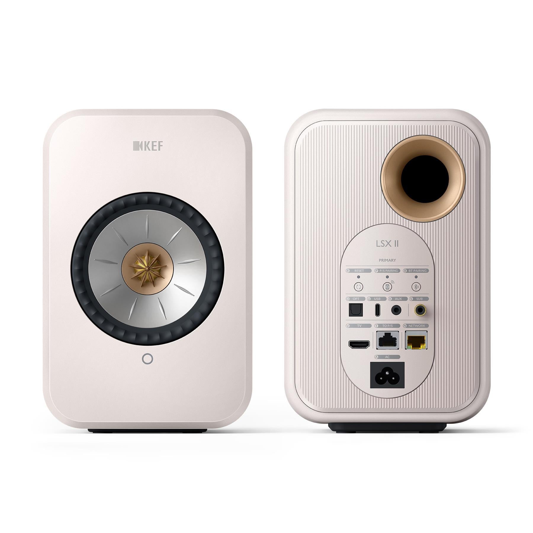 KEF LSX II Wireless HiFi Speakers - Premium Bluetooth Bookshelf Speakers with High Resolution Audio for Home Theater & Music Listening