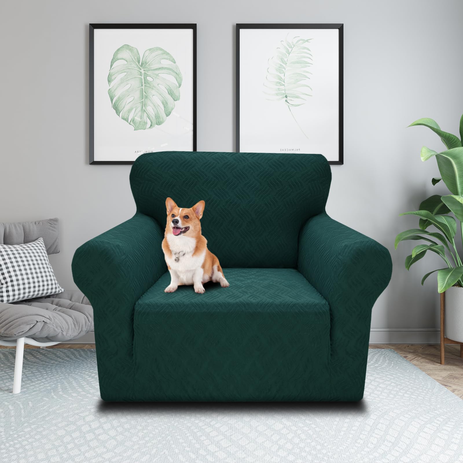JIVINER Stretch Armchair Slipcover - 1 Piece Sofa Couch Cover (31