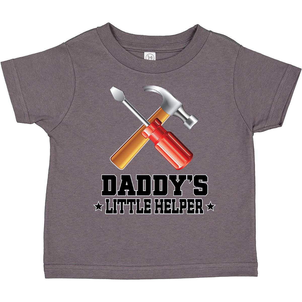 Inktastic Daddy's Little Helper Outfit Tools Toddler T-Shirt - Cute Construction Theme Baby Clothes for Father's Day & Playtime
