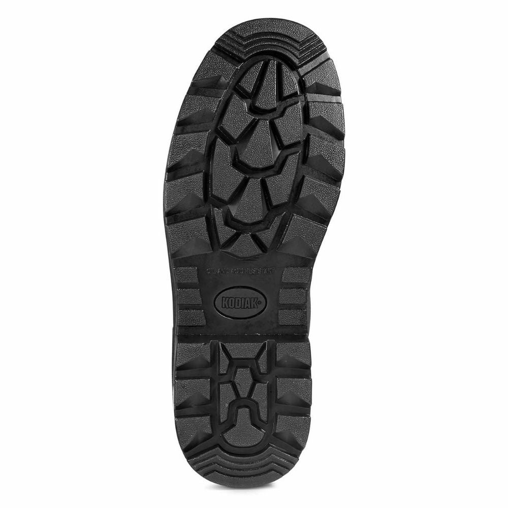 Kodiak Greb Men's 8 Steel Toe Work Boots KD0A4TH3BLK - Black Safety Shoes for Construction, Warehouse & Outdoor Work