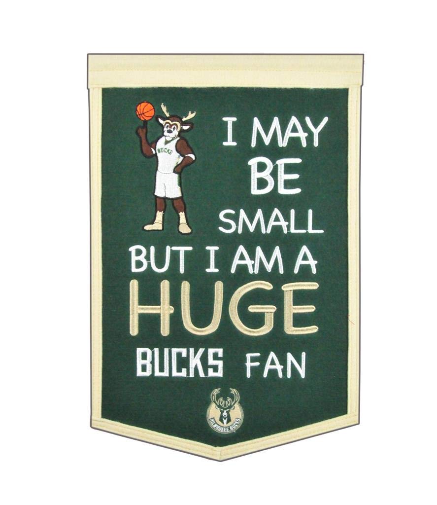 Milwaukee Bucks NBA Banner - Team Spirit Fan Decor for Game Room, Bedroom & Office | Winning Streak Sports