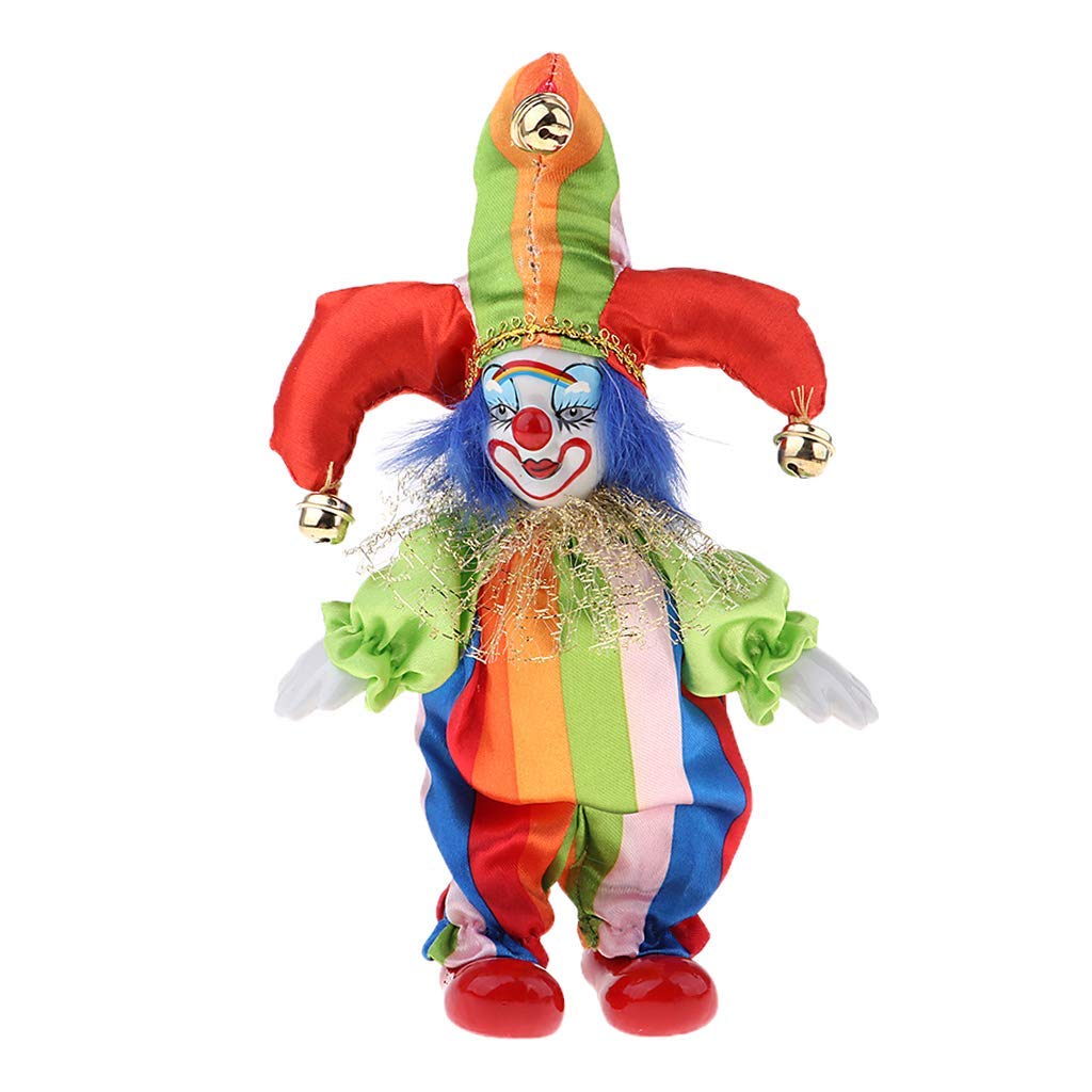Scary Clown Doll - Halloween Decorations for Home, Table & Desk Top - Perfect for Party, Haunted House & Horror Theme Events