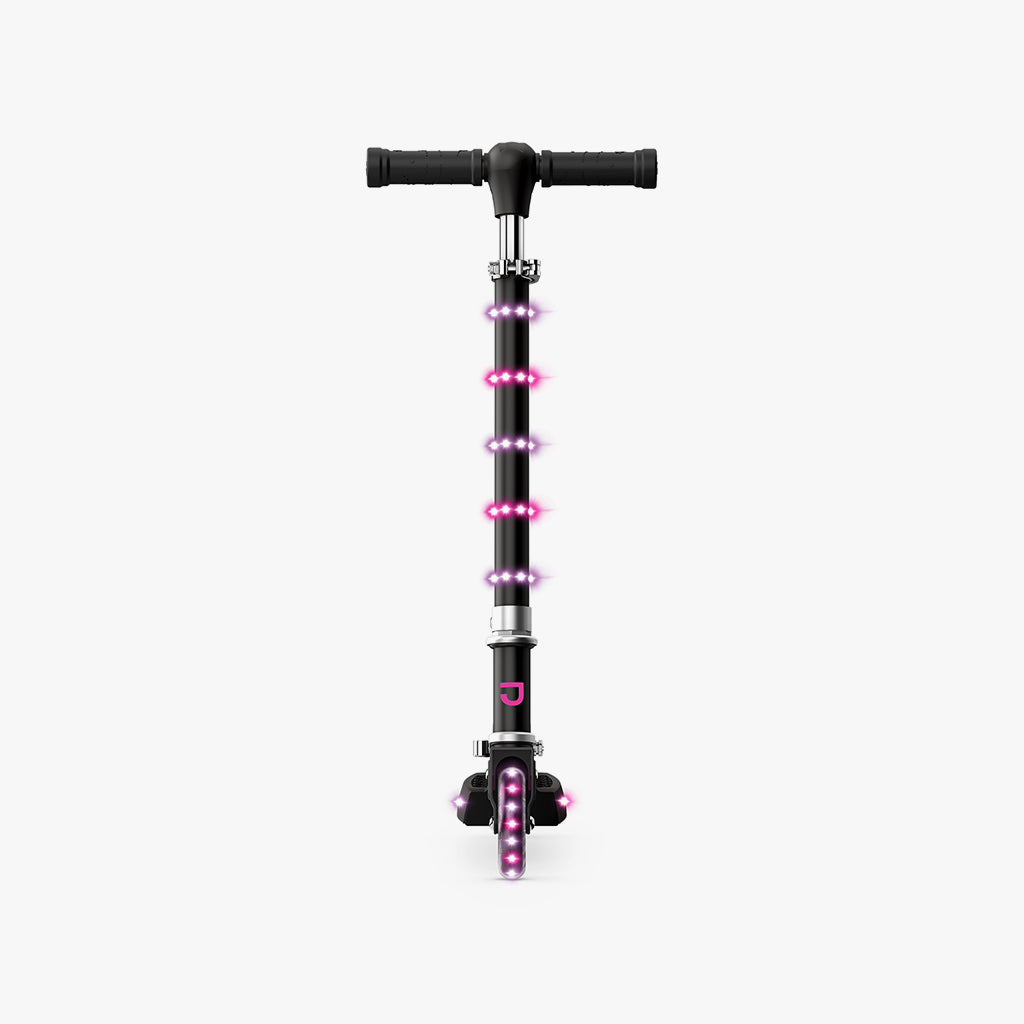 Orbit Light Up Folding Kick Scooter for Kids & Adults - LED Wheel Scooter with Adjustable Handlebar - Perfect for Commuting, Neighborhood Rides & Outdoor Fun