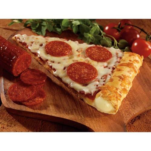 Conagra The Max Stuffed Crust Pepperoni Pizza Slice - 5.75oz (72 Slices per Case) | Frozen Pizza for Parties, School Lunches & Quick Snacks
