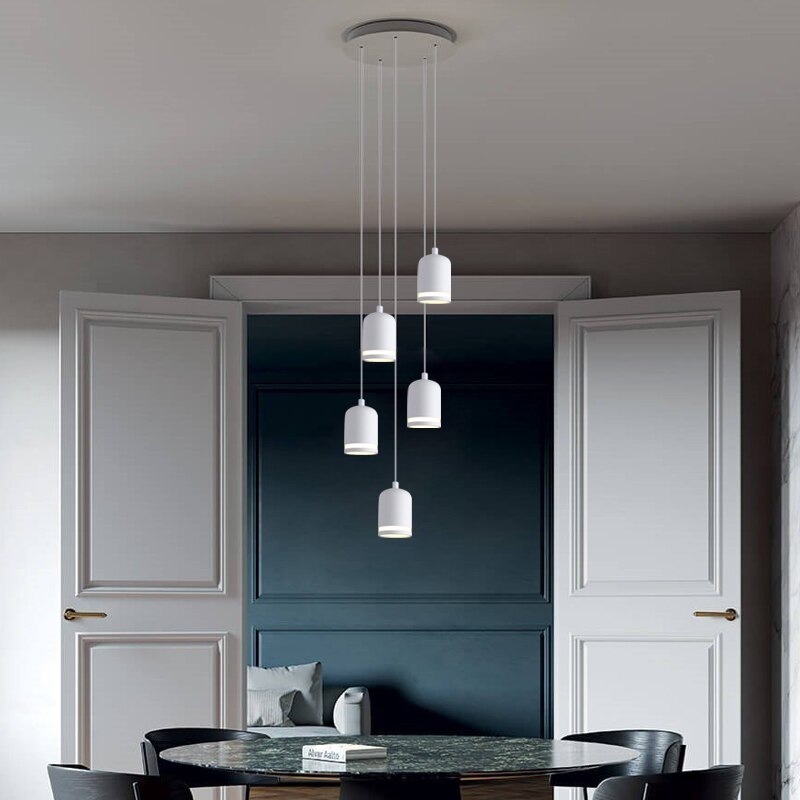Swirl Staircase Chandelier - Modern Crystal Pendant Light Fixture for Foyer & Stairwell | Elegant Home Lighting Decor for Hallway, Entryway & Luxury Interior Design