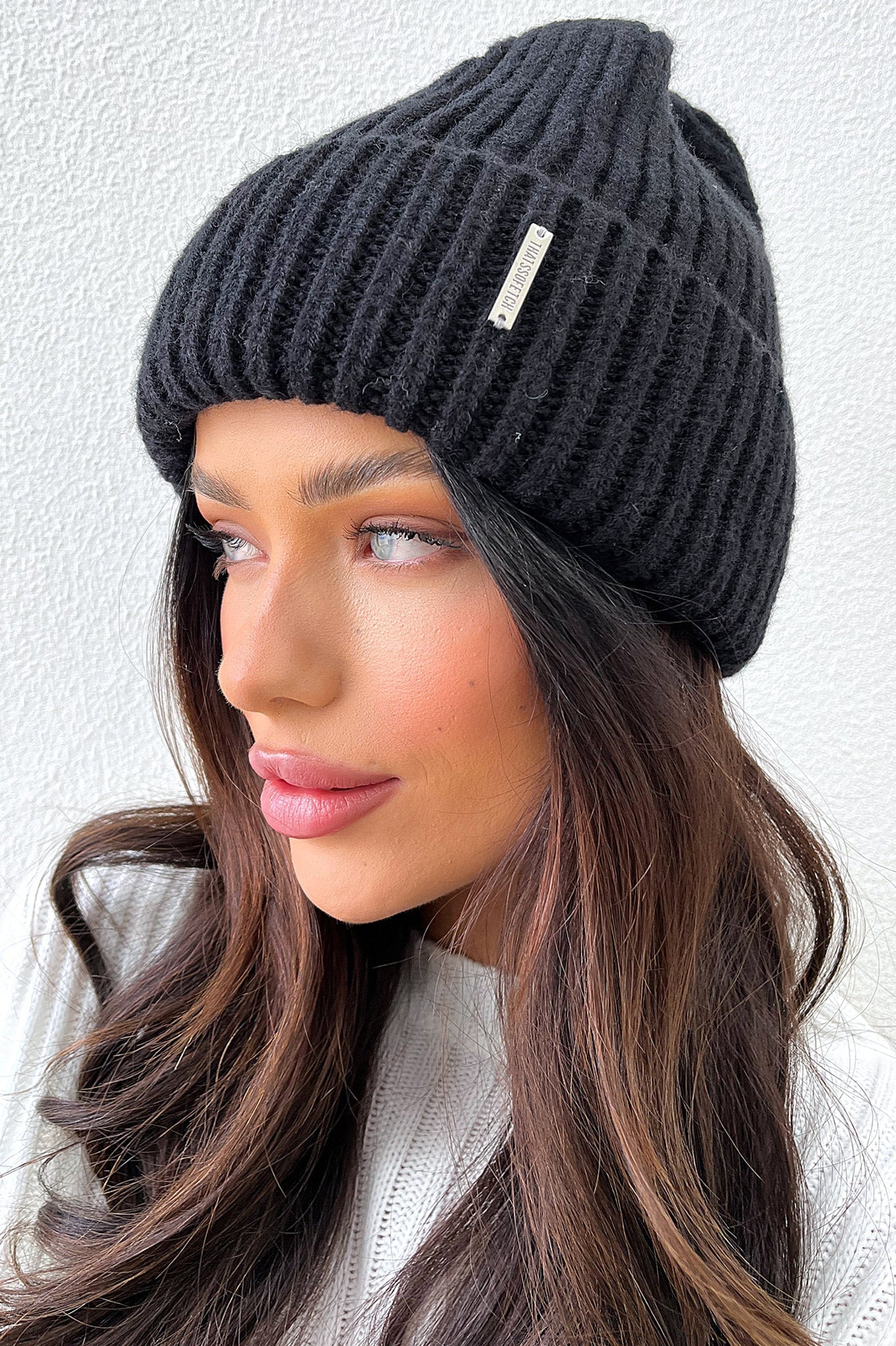Luna Beanie Hat for Women & Men - Soft Winter Knit Beanie, Black - Perfect for Cold Weather, Outdoor Activities & Casual Wear