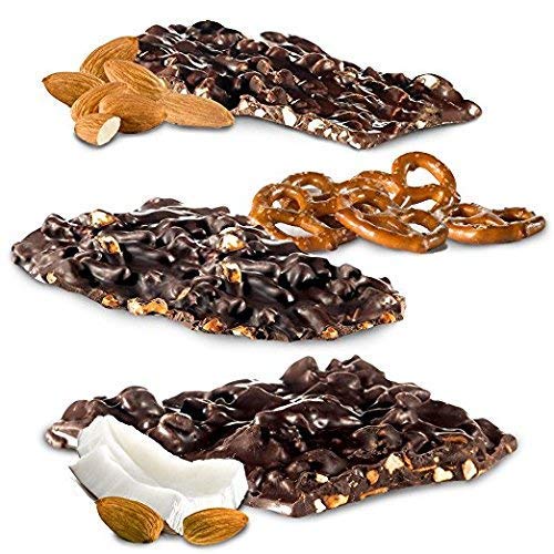 BarkTHINS Dark Chocolate Snacking Variety Pack - 4.7oz Bags (3 Count) | Vegan, Gluten-Free Chocolate Clusters | Perfect for Office Snacks, Gifts & Movie Nights
