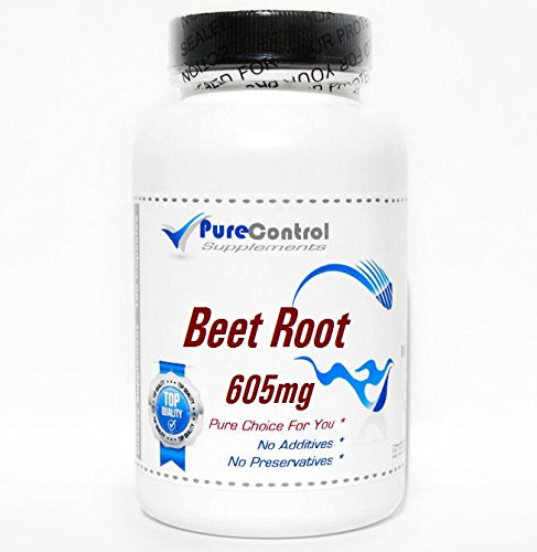 PureControl Supplements Beet Root 605mg - 100 Capsules | Pure & Natural Beetroot Extract | Supports Heart Health, Blood Pressure & Athletic Performance