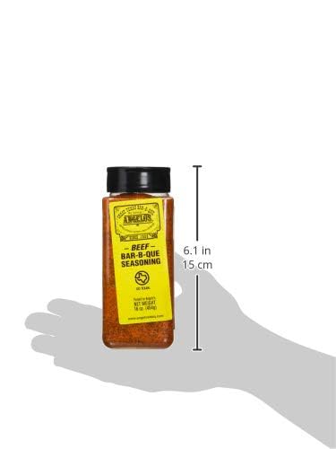 Angelo's Premium BBQ Seasoning for Beef - 16oz (Pack of 3) | All-Natural Grill Rub for Steaks, Ribs & Burgers | Perfect for Backyard BBQs, Tailgating & Camping