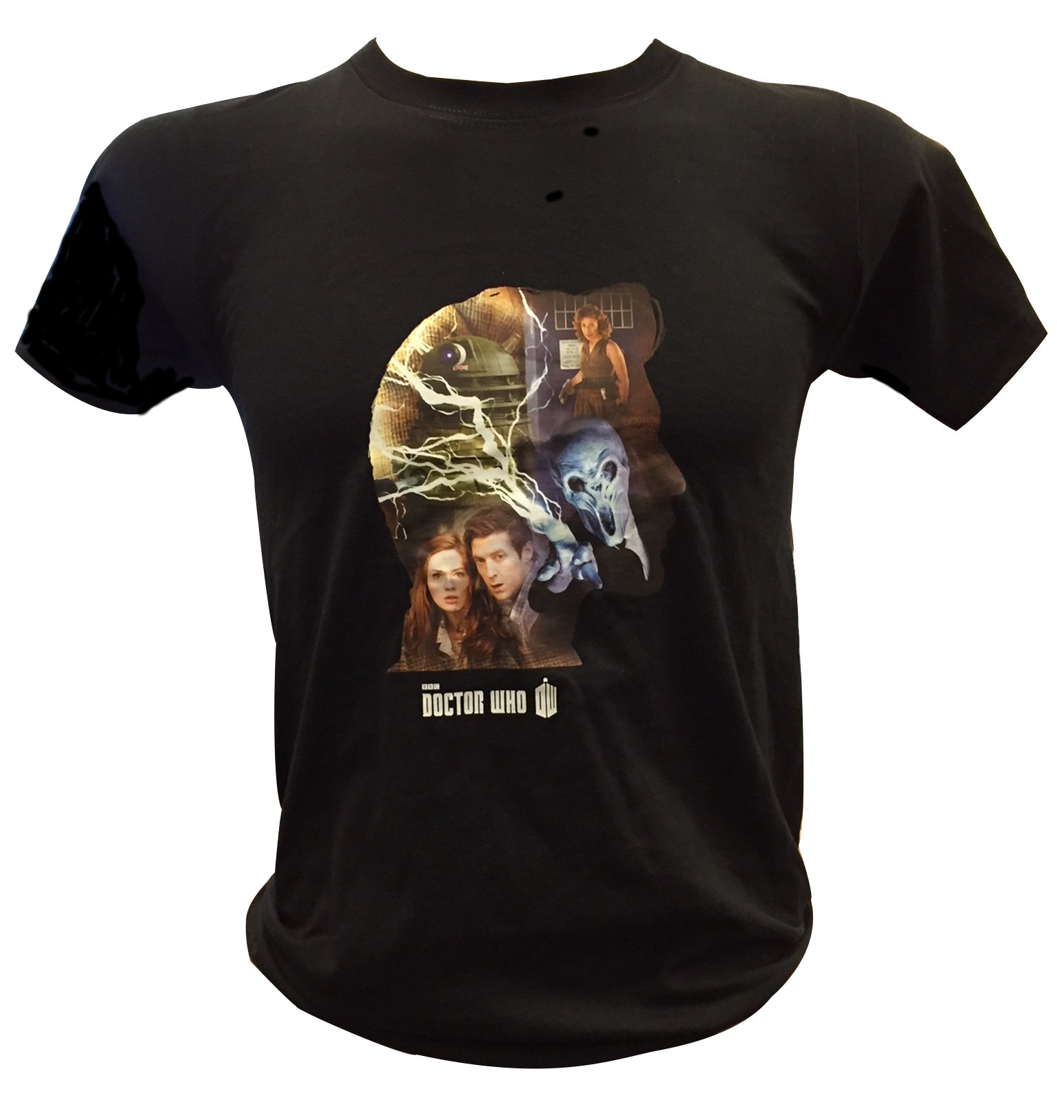 11th Doctor Who Matt Smith Official 'Silhouette' Exclusive T-Shirt for Adults - Perfect for Cosplay, Comic Con & Sci-Fi Fan Gifts