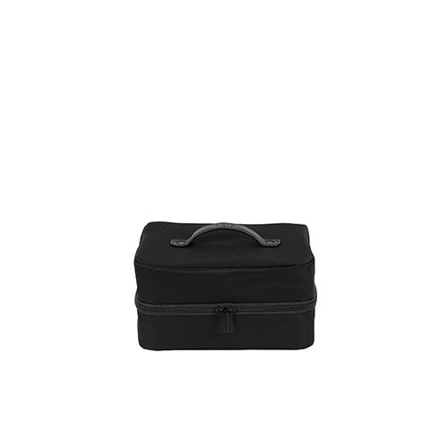 Black Hanging Cosmetic Organizer - Travel Makeup Bag with Hooks for Bathroom, Bedroom & Dorm Storage | Portable & Space-Saving Beauty Accessory