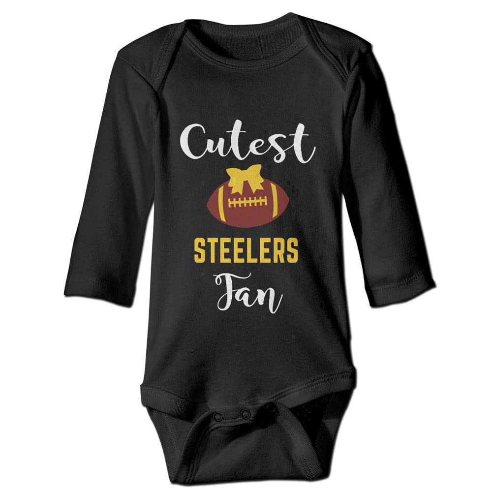 Adorable Steelers Fan Organic Baby Bodysuit for Newborn Boys & Girls - Perfect for Game Day, Family Photos & Playtime