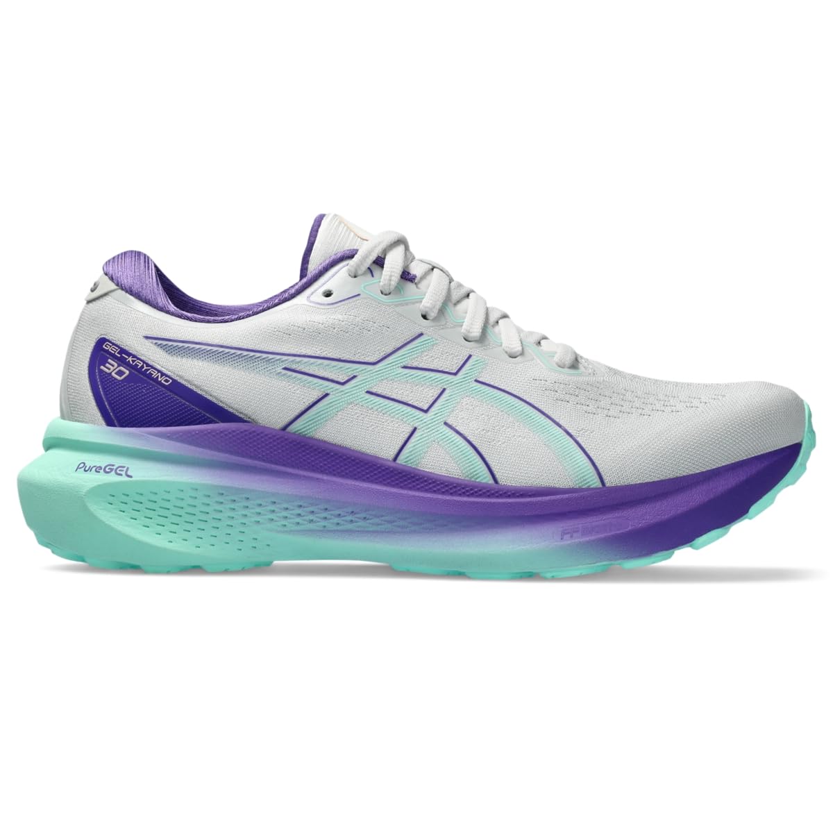 ASICS Women's GEL-KAYANO 30 Running Shoes - Size 10.5 - Polar Shade/Fresh Ice - Lightweight Cushioned Sneakers for Marathon Training & Road Running