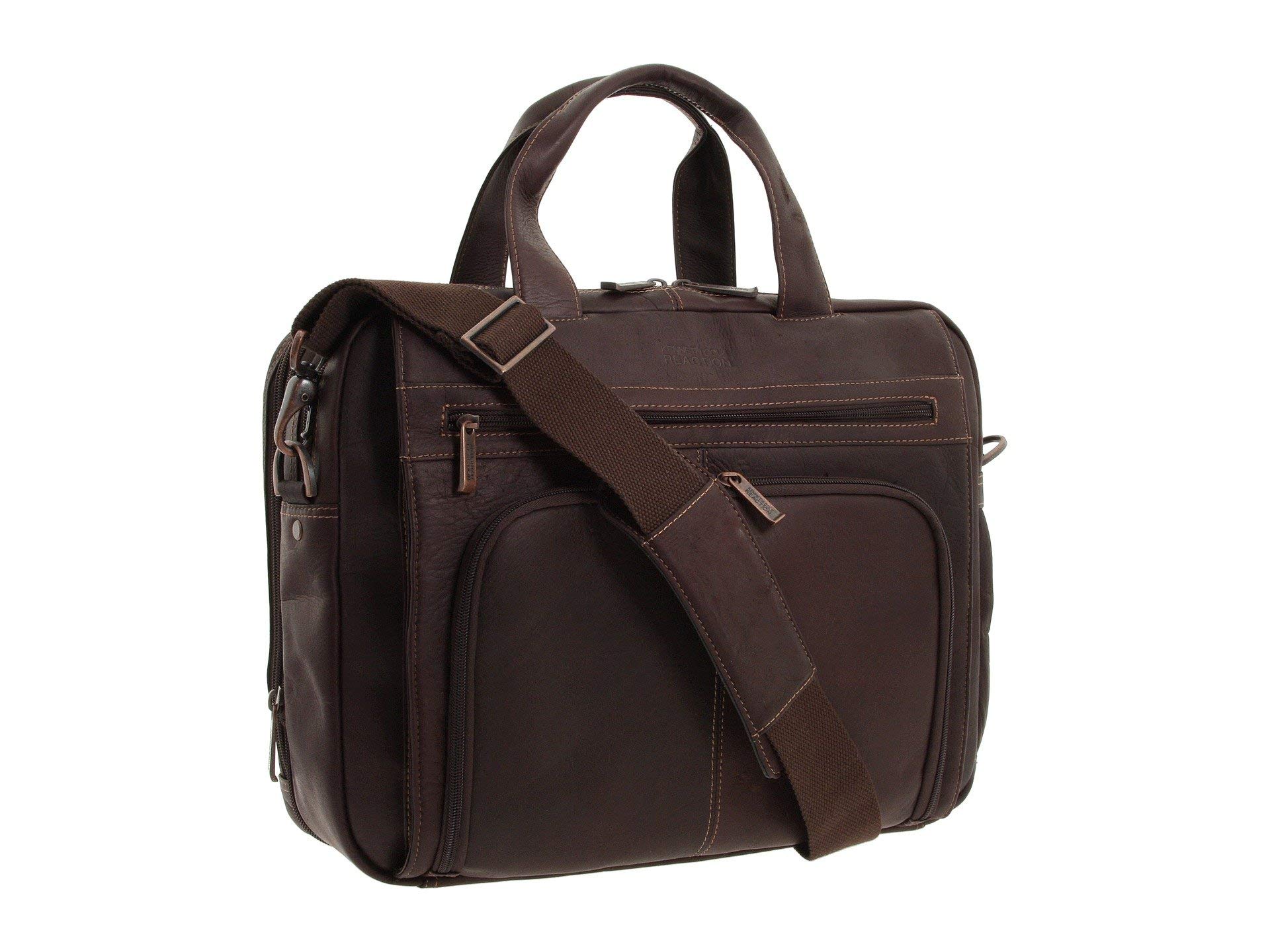 Kenneth Cole REACTION Manhattan Messenger Bag & Backpack - Stylish Shoulder Satchel for Work, Travel & Everyday Use | Durable Laptop Bag for Men & Women | Business & Casual Carryall