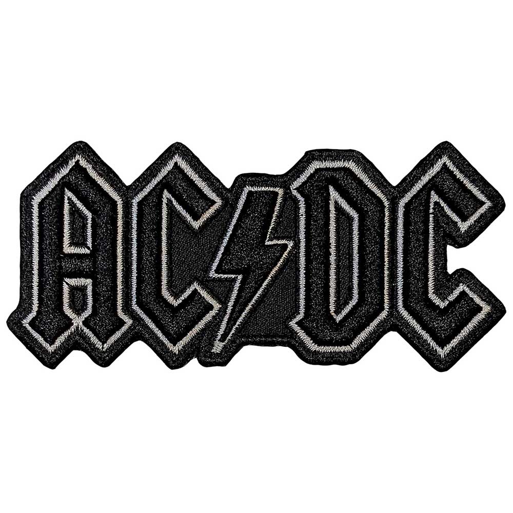 AC/DC Iron On Patches - Black Logo Band Patches for Jackets, Jeans & Backpacks | Rock Music Merchandise