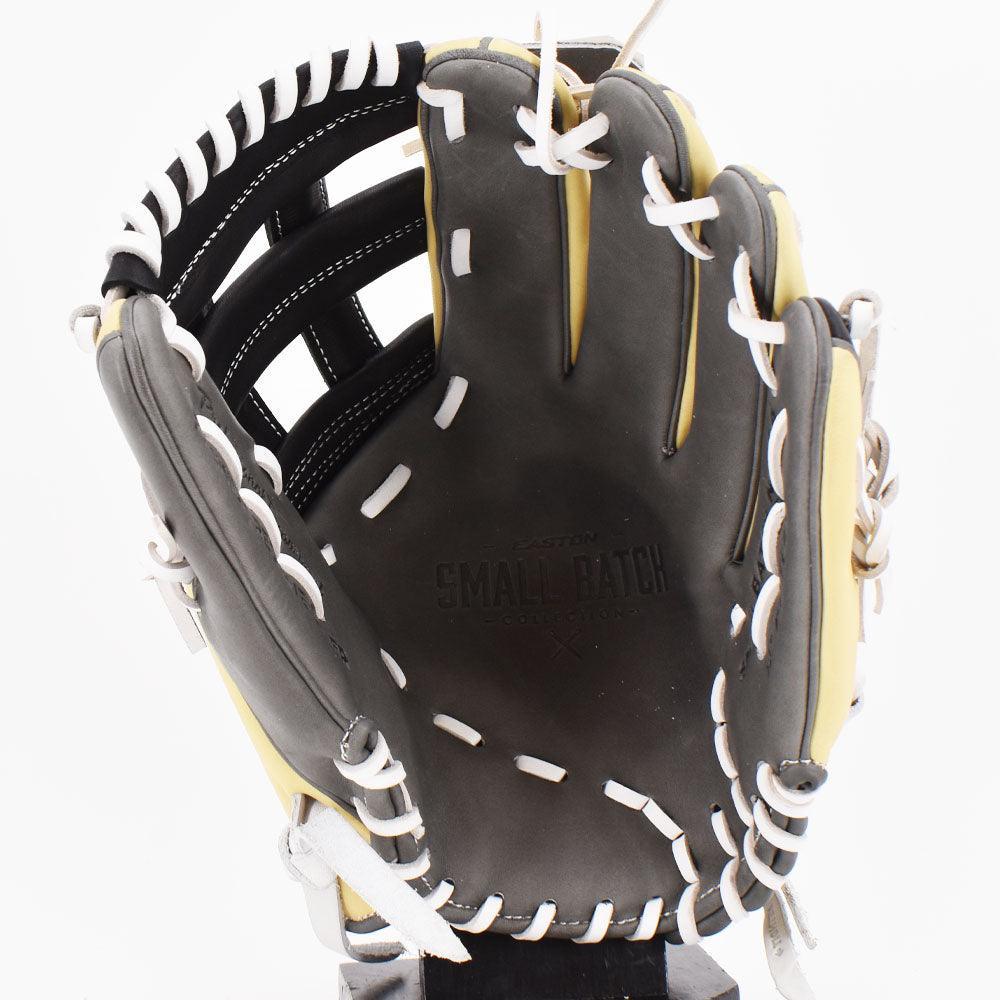 Easton Small Batch No. 64 LHT Slowpitch Softball Glove - Gray/Camel/White - Perfect for Adult Slow Pitch Games & Training
