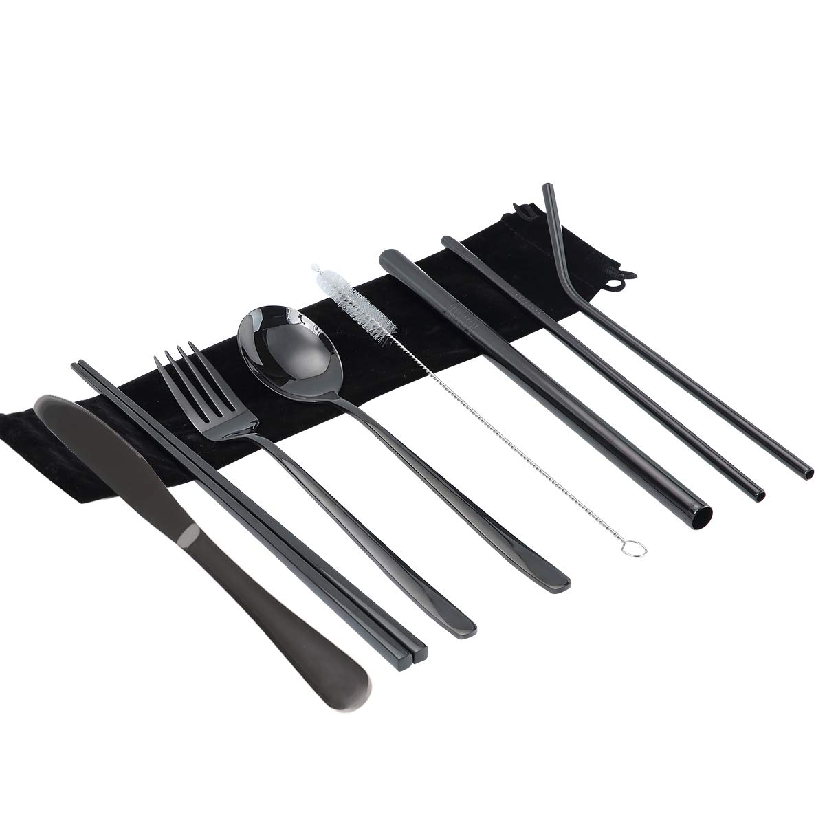 Portable Stainless Steel Cutlery Set - Travel, Camping, Office Use