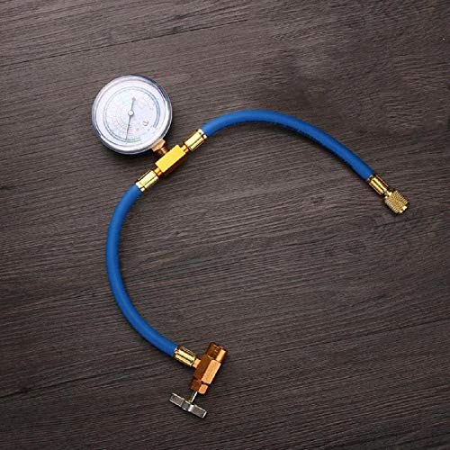 R134A to R12 R22 Refrigerant Hose with Gauge - Car AC Recharge Kit for Vehicle Maintenance