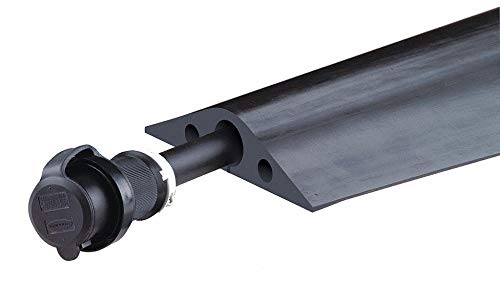 1-Channel Black Checkers Cable Protector - 5 ft x 2