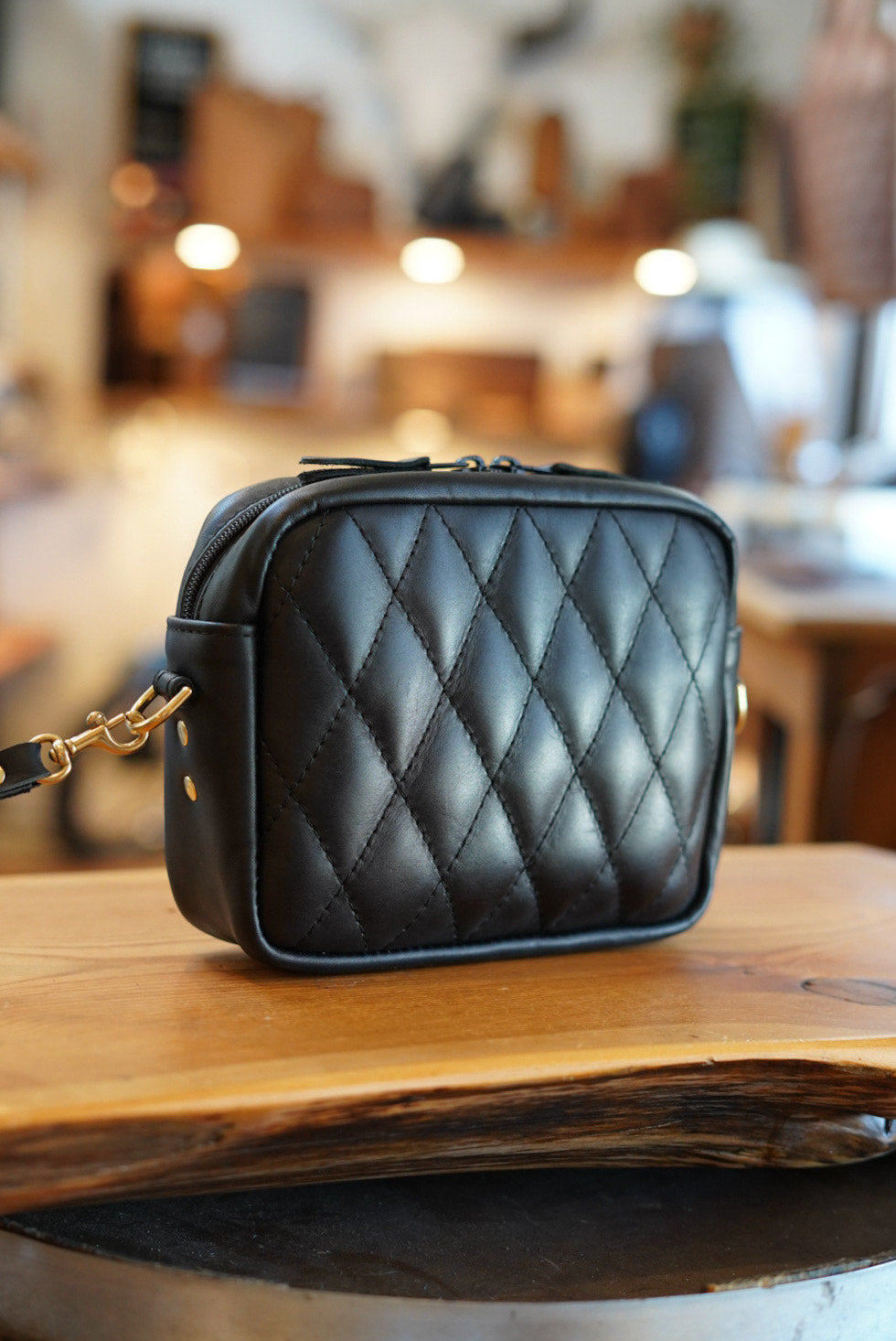 Stylish Rectangle Crossbody Bag with Diamond Stitch Pattern - Perfect for Everyday Use, Work & Travel | Black Fashion Shoulder Purse