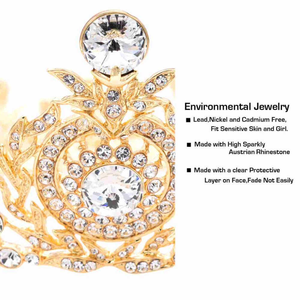 Austrian Crystal Bridal Tiara - Elegant Wedding Crown for Bride, SHA8641 | Perfect for Weddings, Prom, Pageants & Royal-Themed Events