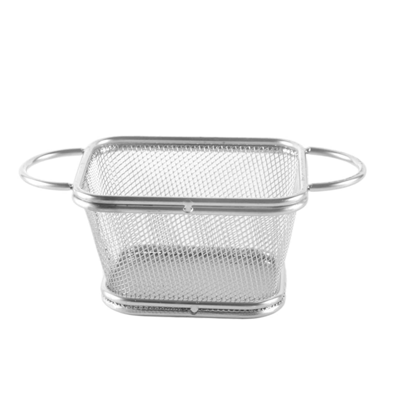 Stainless Steel French Fry Basket - Deep Fryer Basket for Cooking, Filtering & Straining - Perfect for Restaurants & Home Kitchens | Durable & Easy to Clean (Color Options Available) | Ideal for Frying Chips, Onion Rings & Snacks