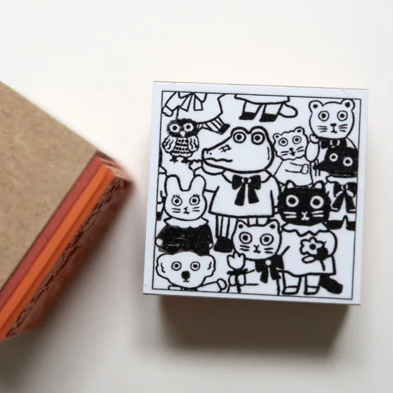 Yumi Kitagishi Animal Rubber Stamps - Handmade Craft Stamps for Scrapbooking, Card Making & DIY Projects