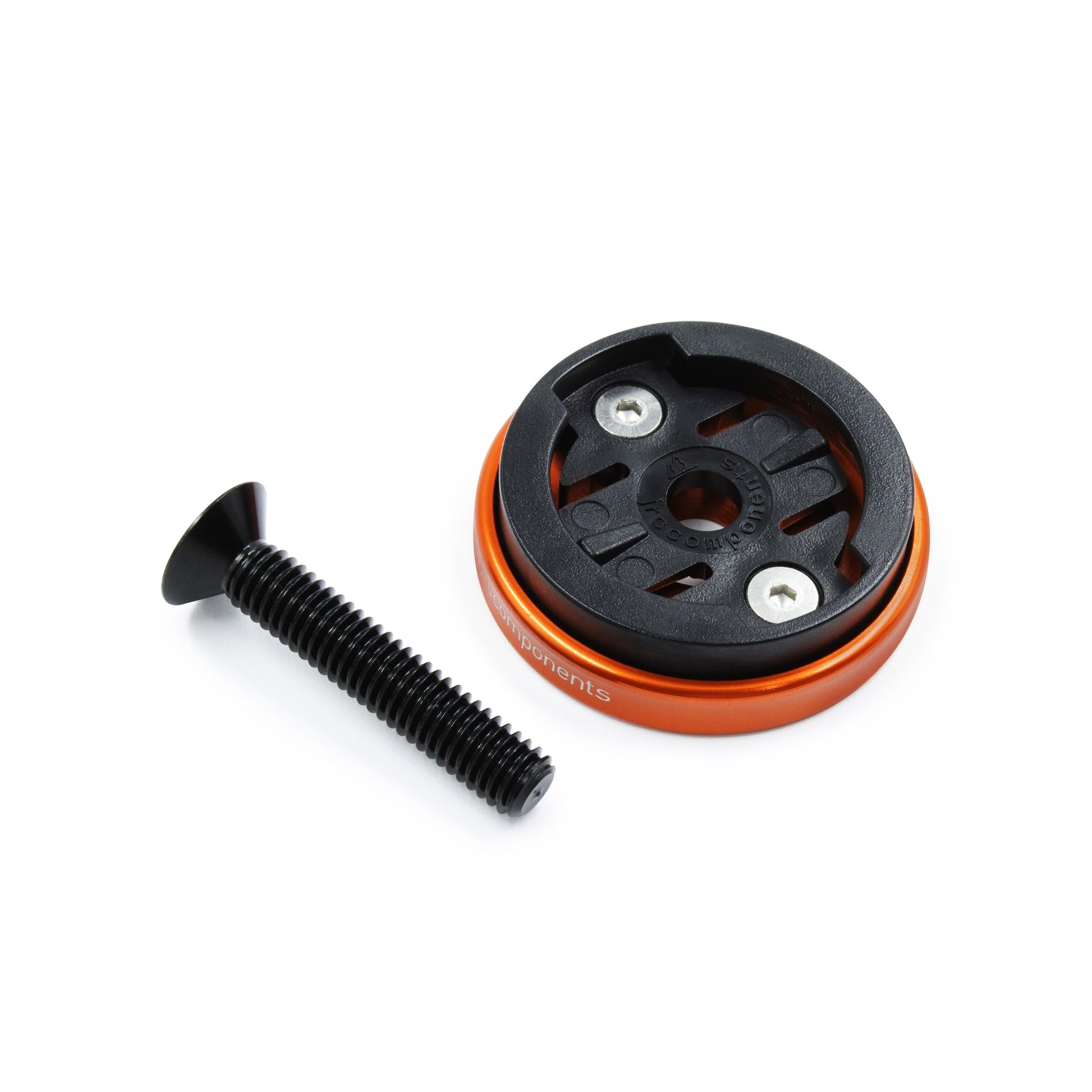 JRC Components Enkei Top Cap Bike Stem Mount for Garmin Edge Series - Lightweight CNC 6061-T6 Aluminum Cycling Computer Mount - Compatible with 1 1/8