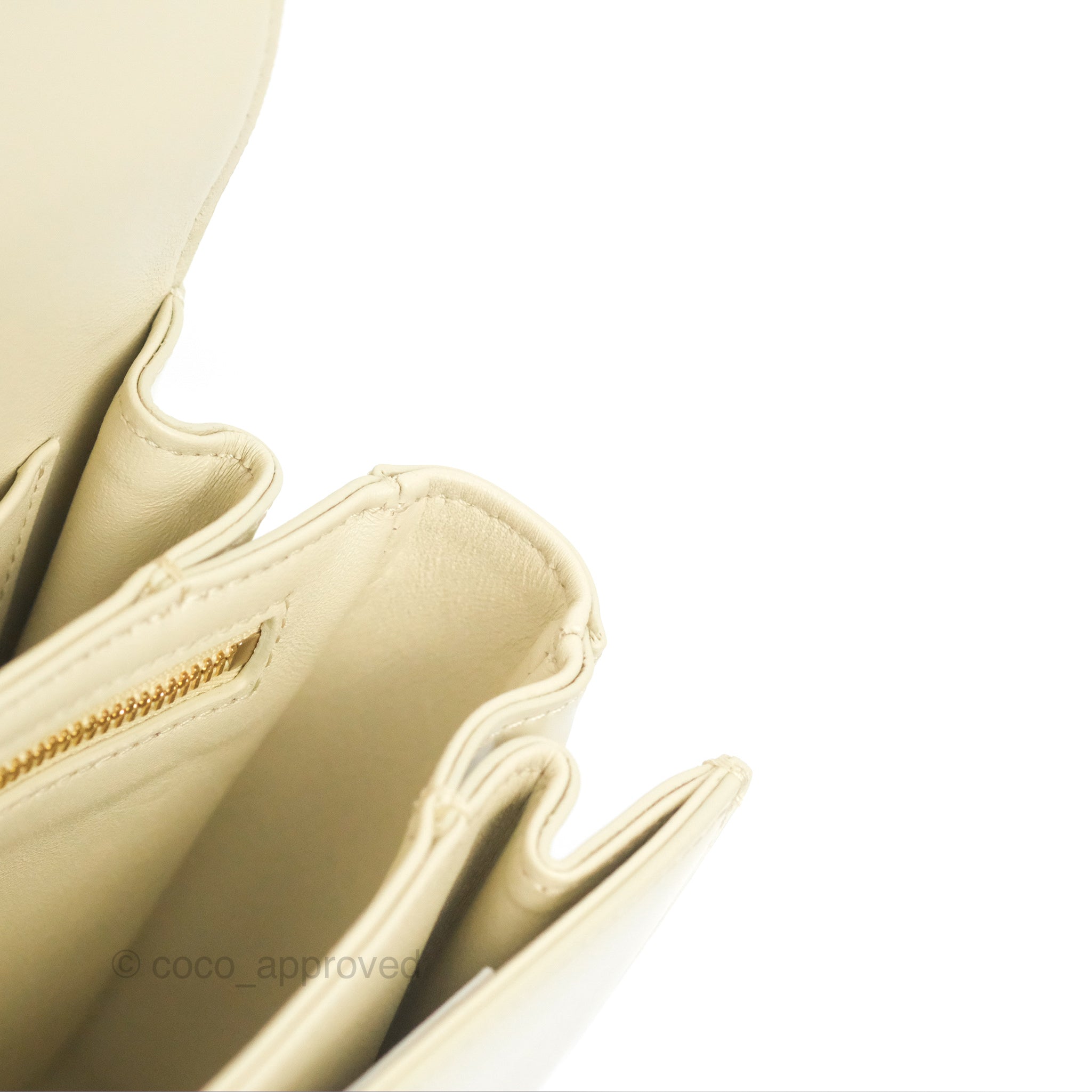 Celine Medium Triomphe Bag in Limestone Shiny Calfskin Leather - Luxury Designer Handbag for Women, Perfect for Work, Travel & Evening Events