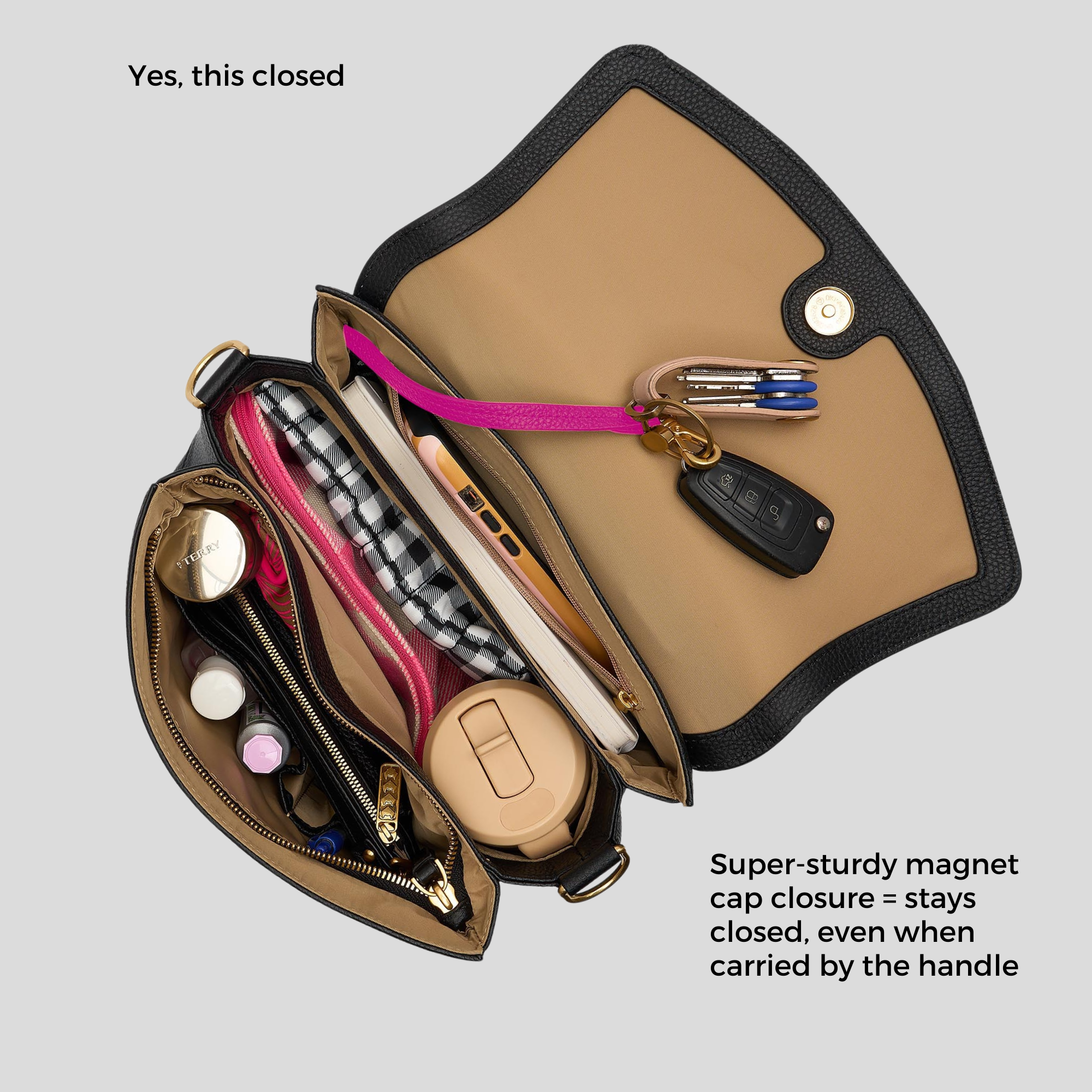 Tryhard Leather Crossbody Bag for Women - Stylish & Durable Tan Shoulder Purse - Perfect for Travel, Work & Everyday Use