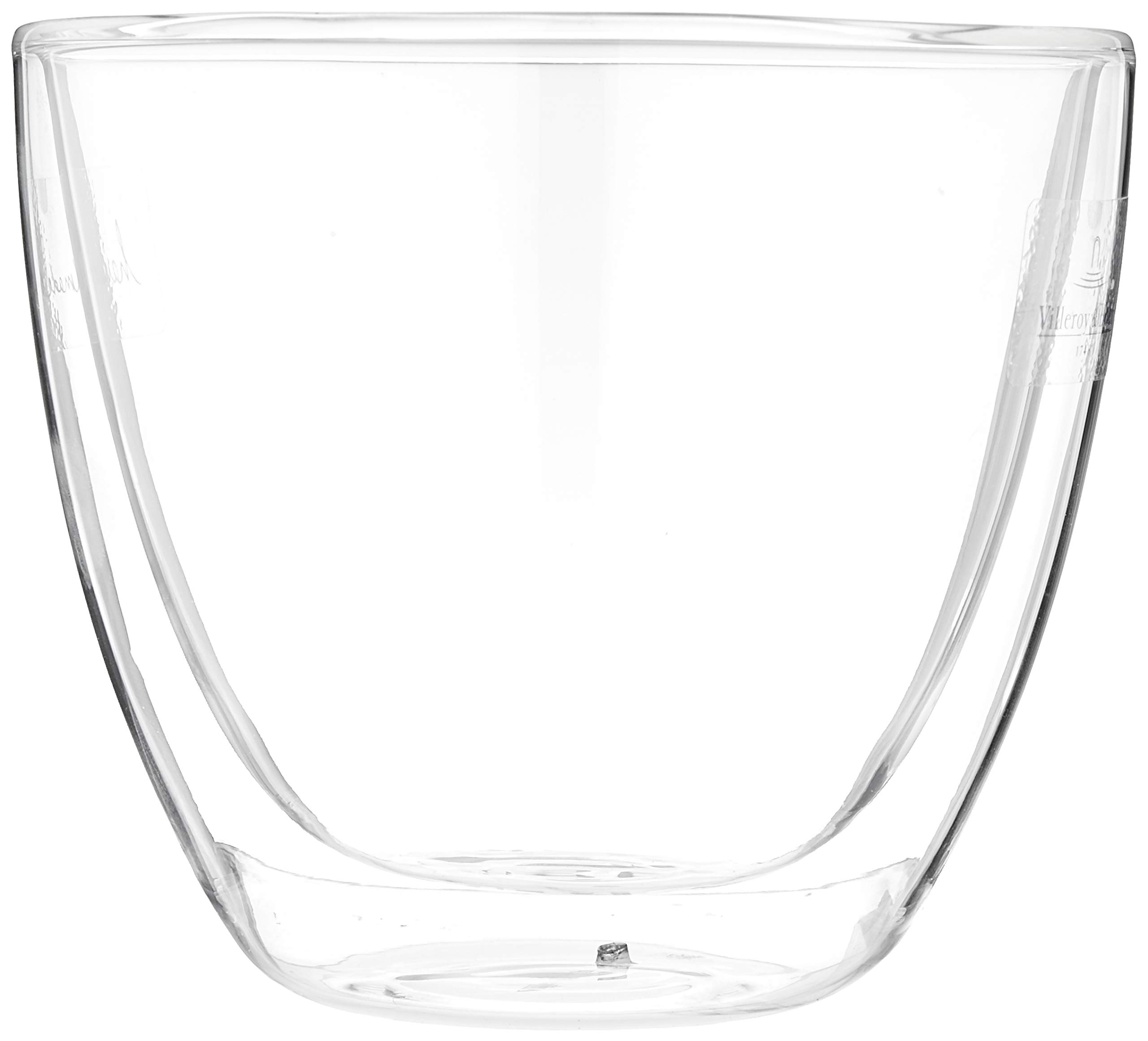 Villeroy & Boch Artesano 14oz Lead-Free Glass Tumbler Set of 2 - Insulated Hot Beverage Cups - Dishwasher & Microwave Safe - Perfect for Coffee, Tea & Hot Drinks at Home or Office