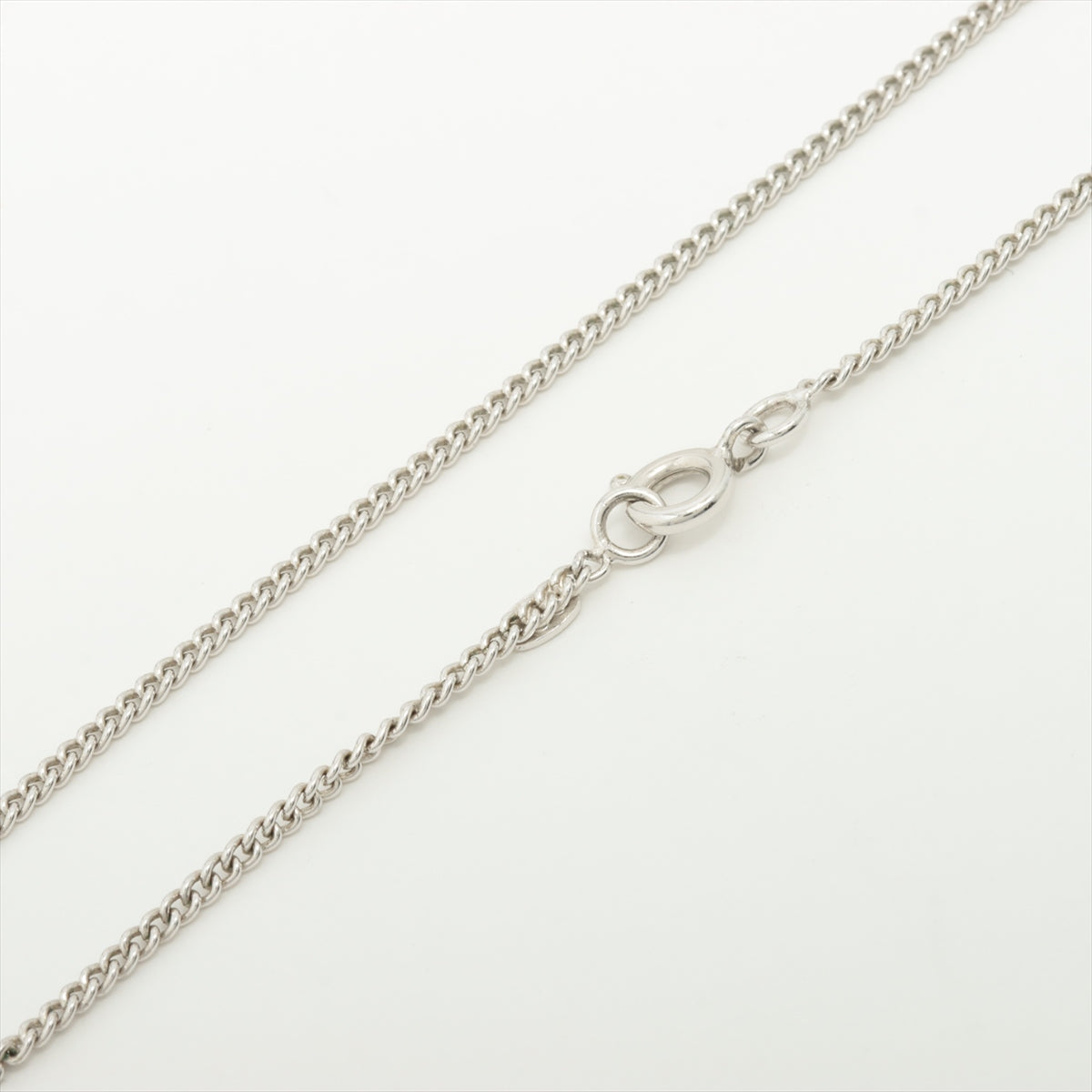 Chanel CC Silver Rhinestone Necklace - Elegant Costume Jewelry for Women | Perfect for Parties, Weddings & Special Occasions