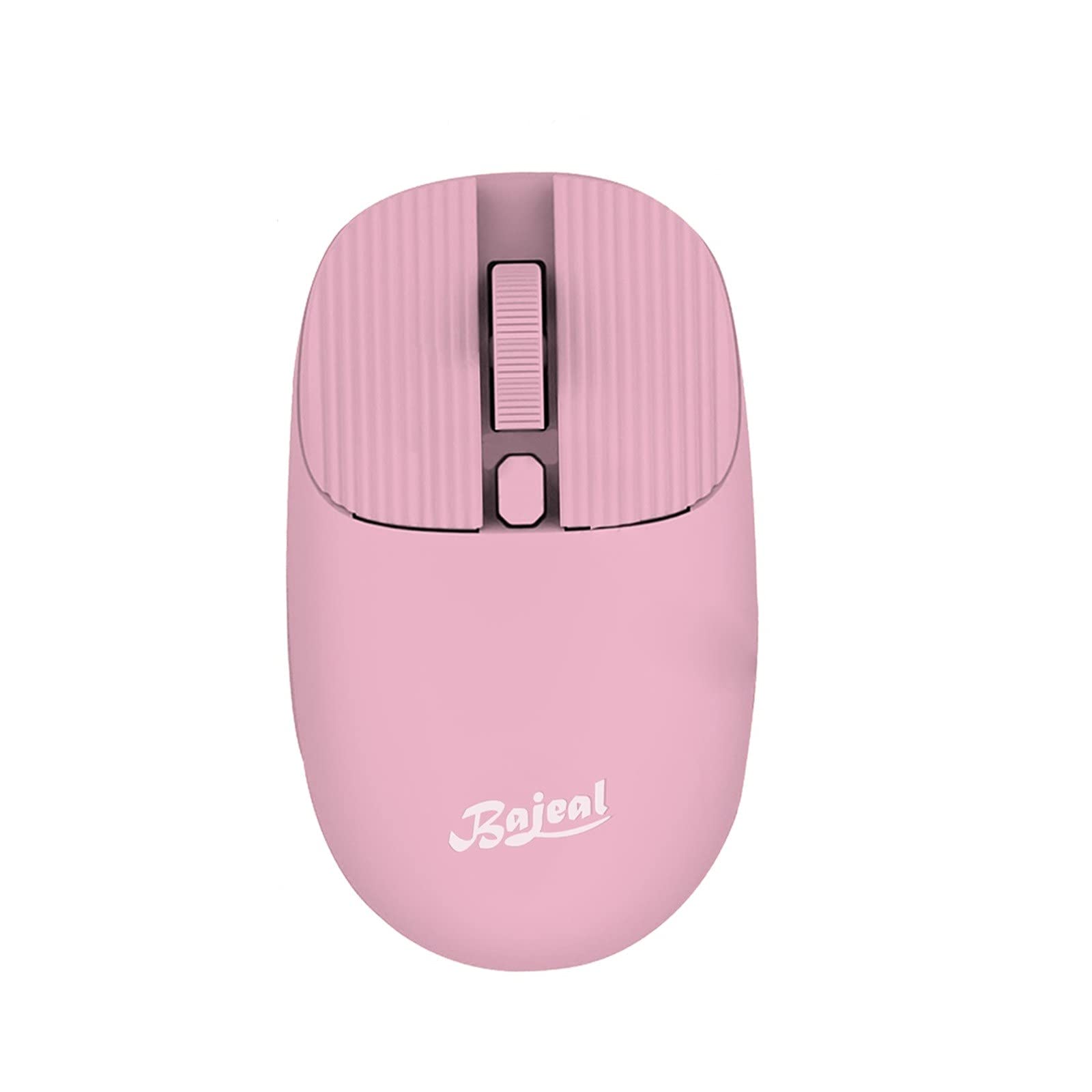 BAJEAL M100 Wireless Optical Mouse - 2.4G USB Gaming Mouse for PC, Laptop, Notebook - Ergonomic Office Mouse with Scimitar Pro Design (Pink) - Perfect for Gaming, Work, and Home Use