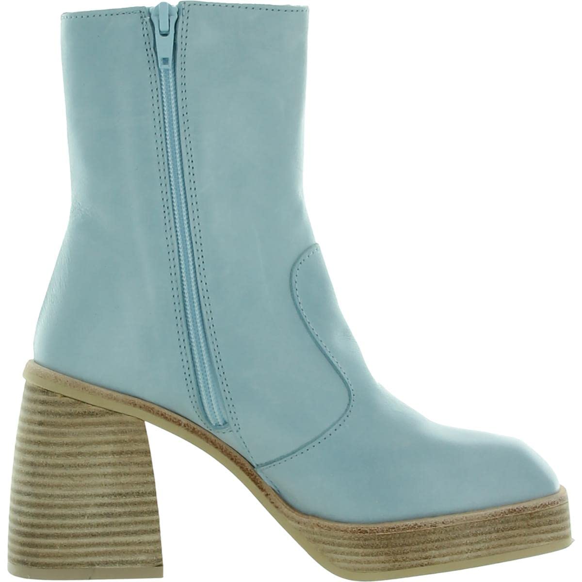 Free Women's Ruby Platform Block Heel Square Toe Ankle Boots - Stylish & Comfortable for Fall/Winter Fashion, Office Wear & Night Out