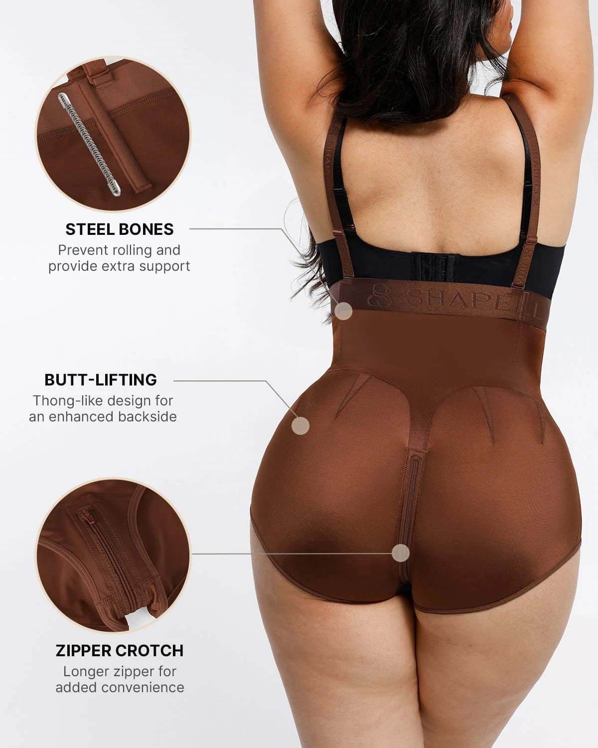 AirSlim® Butt Lifting High Waist Panty - Shapewear for Women - Tummy Control & Booty Enhancement Underwear - Perfect for Workout, Yoga & Everyday Wear